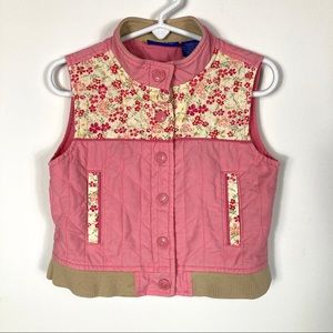 Genuine Kids by Oshkosh Pink Floral Vest Size 4T